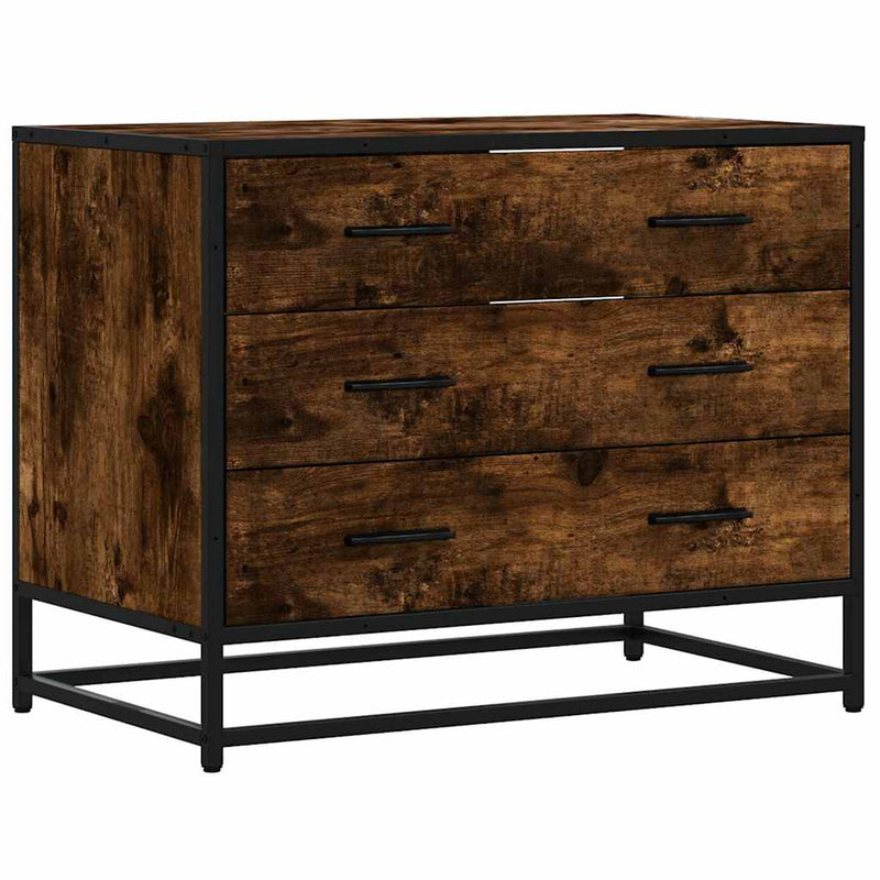 Savustettu tammi laatikkokaappi Erdenta 70x41x56cm (engineered wood)