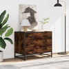 Laatikkokaappi Savustettu tammi 70x41x56 cm Engineered Wood