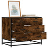 Laatikkokaappi Savustettu tammi 70x41x56 cm Engineered Wood