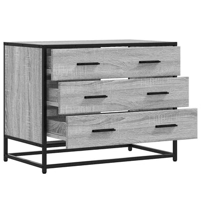 Laatikosto harmaa Sonoma 70x41x56 cm tekninen puu
