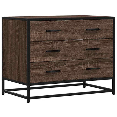 Laatikosto ruskea tammi 70x41x56 cm tekninen puu
