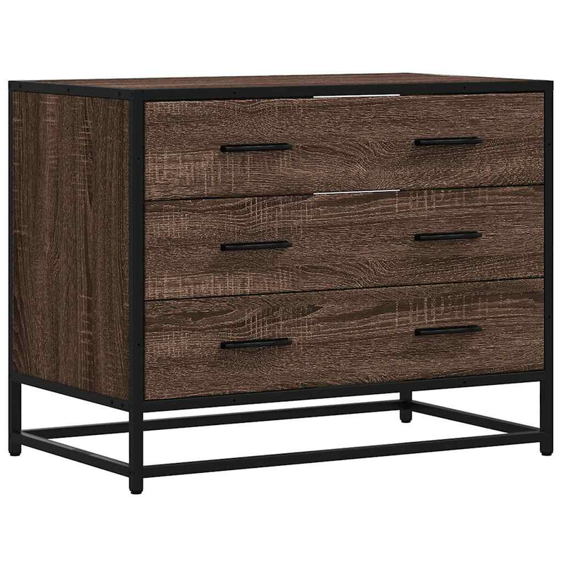 Ruskea laatikosto Erdenta 70x41x56cm (tammi, puinen)