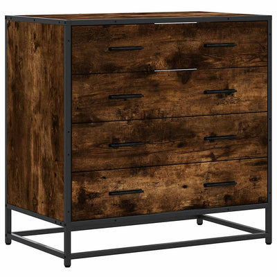 Laatikkokaappi Savustettu tammi 70x41x70 cm Engineered Wood