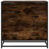 Laatikkokaappi Savustettu tammi 70x41x70 cm Engineered Wood