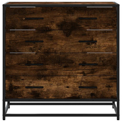 Laatikkokaappi Savustettu tammi 70x41x70 cm Engineered Wood