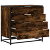 Laatikkokaappi Savustettu tammi 70x41x70 cm Engineered Wood
