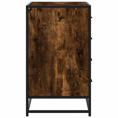 Laatikkokaappi Savustettu tammi 70x41x70 cm Engineered Wood