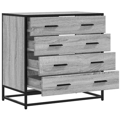 Laatikosto harmaa Sonoma 70x41x70 cm tekninen puu