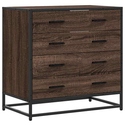 Laatikosto ruskea tammi 70x41x70 cm tekninen puu