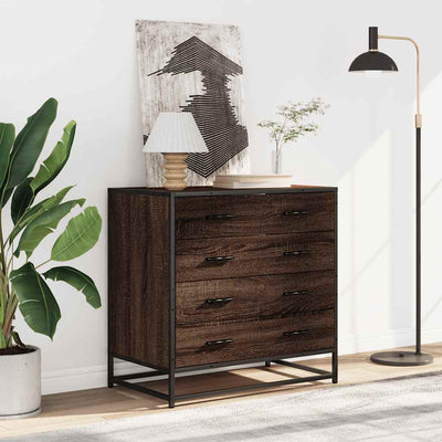 Laatikosto ruskea tammi 70x41x70 cm tekninen puu