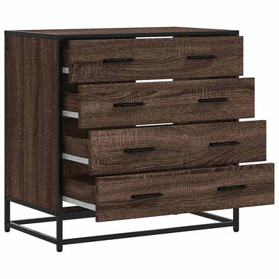 Laatikosto ruskea tammi 70x41x70 cm tekninen puu