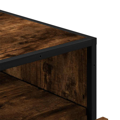 Laatikkokaappi Savustettu tammi 70x41x70 cm Engineered Wood