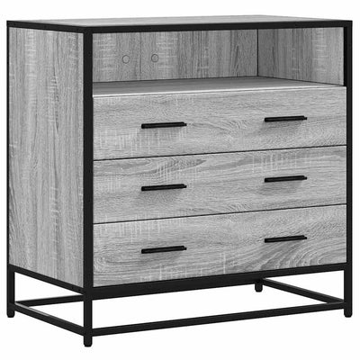 Laatikosto harmaa Sonoma 70x41x70 cm tekninen puu