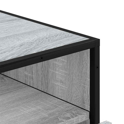 Laatikosto harmaa Sonoma 70x41x70 cm tekninen puu