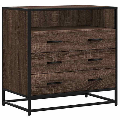 Laatikosto ruskea tammi 70x41x70 cm tekninen puu