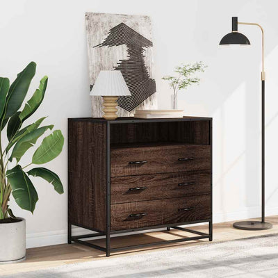 Laatikosto ruskea tammi 70x41x70 cm tekninen puu