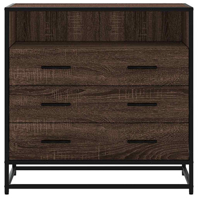 Ruskea laatikosto Duliga 70x41x70cm (tammi, puinen)