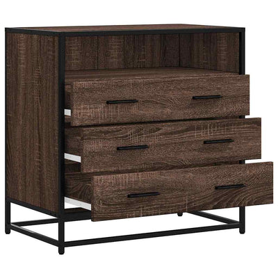 Laatikosto ruskea tammi 70x41x70 cm tekninen puu