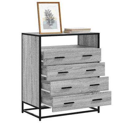 Laatikosto harmaa Sonoma 70x41x83,5 cm tekninen puu
