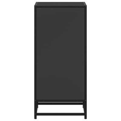 Kirjahylly musta 40x35x76 cm lastulevy