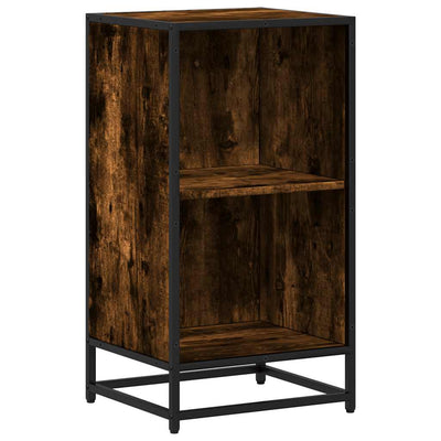 Kirjakaappi Savustettu tammi 40x35x76 cm Engineered Wood