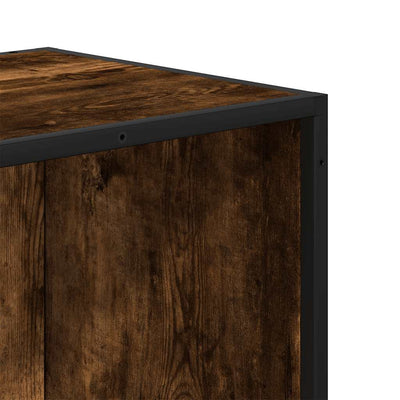 Kirjakaappi Savustettu tammi 40x35x76 cm Engineered Wood