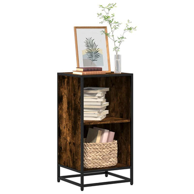 Kirjakaappi Savustettu tammi 40x35x76 cm Engineered Wood