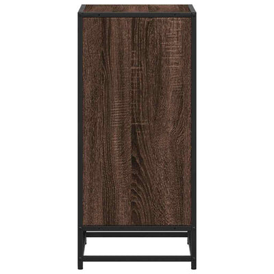Kirjahylly ruskea tammi 80,5x35x76 cm tekninen puu