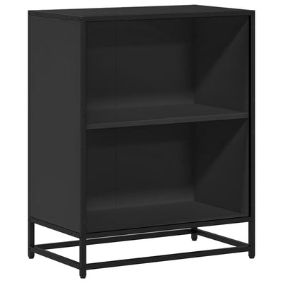 Kirjahylly musta 60x30x71,5 cm lastulevy