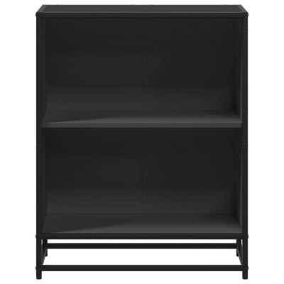 Kirjahylly musta 60x30x71,5 cm lastulevy