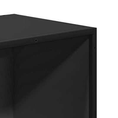 Kirjahylly musta 60x30x71,5 cm lastulevy