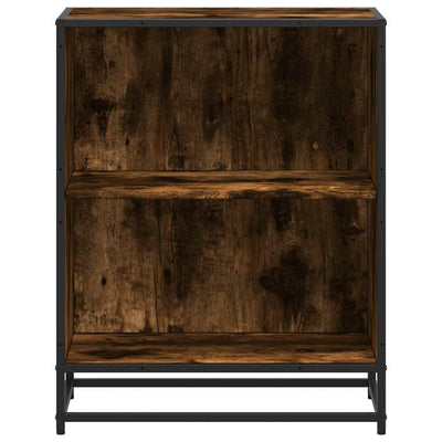 Kirjakaappi Savustettu tammi 60x35x76 cm Engineered Wood