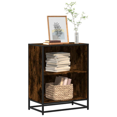 Kirjakaappi Savustettu tammi 60x35x76 cm Engineered Wood