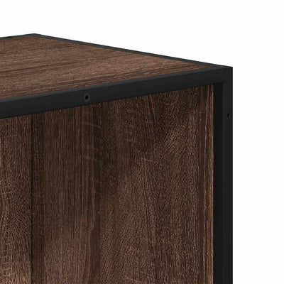 Kirjakaappi Ruskea Tammi 60x35x76 cm Engineered Wood