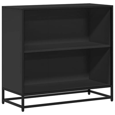 Kirjahylly musta 80,5x35x76 cm lastulevy