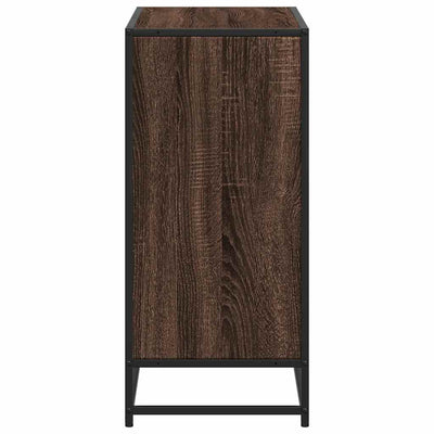 Kirjahylly ruskea tammi 80,5x35x76 cm tekninen puu