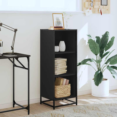 Kirjakaappi Musta 40x35x107,5 cm Engineered Wood