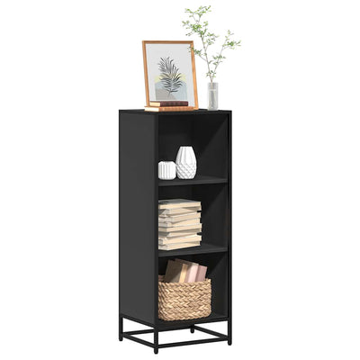 Kirjakaappi Musta 40x35x107,5 cm Engineered Wood