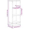 Kirjakaappi Ruskea Tammi 40x35x107,5 cm Engineered Wood