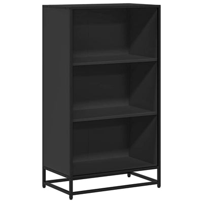 Kirjakaappi Musta 60x35x107,5 cm Engineered Wood