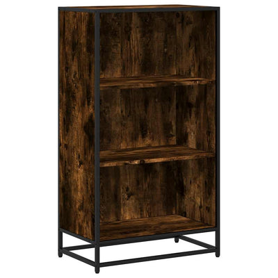 kirjakaappi savustettu tammi 60x35x107,5 cm tekninen puu