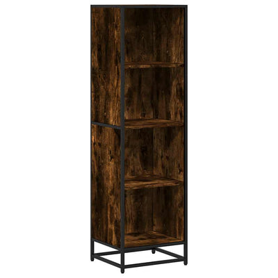 Kirjakaappi Savustettu tammi 40x35x139 cm Engineered Wood