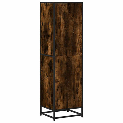 Kirjakaappi Savustettu tammi 40x35x139 cm Engineered Wood