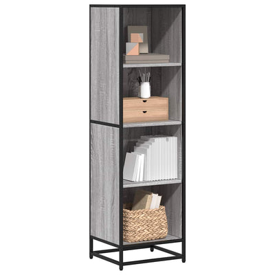 Kirjakaappi Harmaa Sonoma 40x35x139 cm Engineered Wood