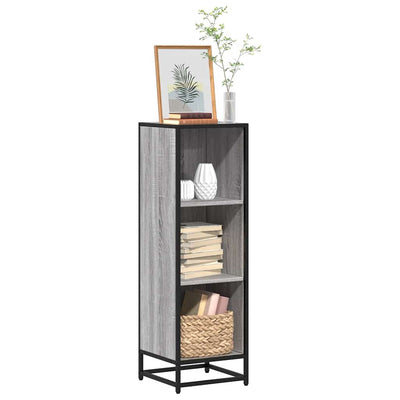 Kirjakaappi Harmaa Sonoma 33,5x33x107,5 cm Engineered Wood