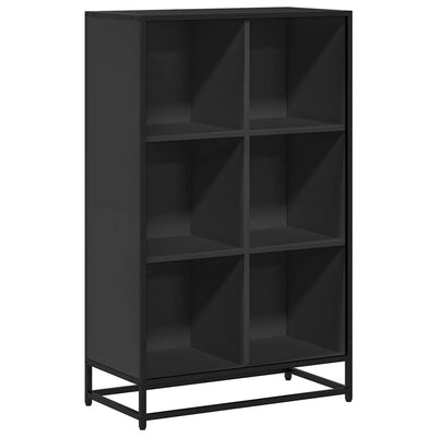 Kirjakaappi Musta 65,5x33x107,5 cm Engineered Wood
