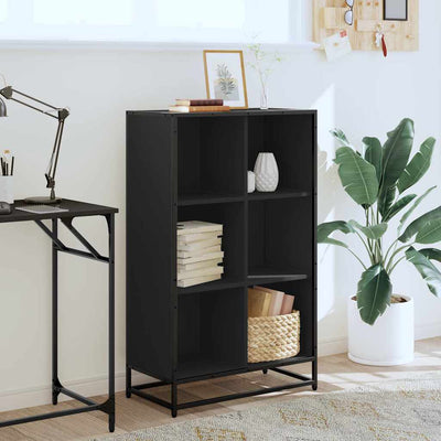 Kirjakaappi Musta 65,5x33x107,5 cm Engineered Wood