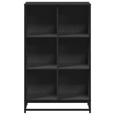 Kirjakaappi Musta 65,5x33x107,5 cm Engineered Wood