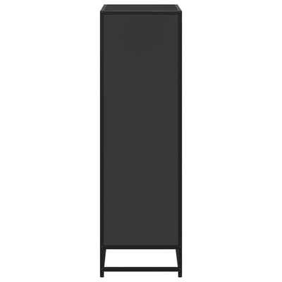 Kirjakaappi Musta 65,5x33x107,5 cm Engineered Wood