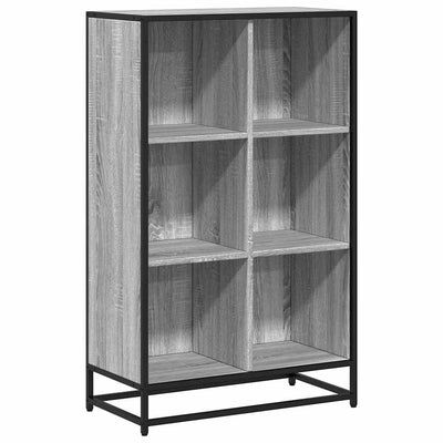 Kirjakaappi Harmaa Sonoma 65,5x33x107,5 cm Engineered Wood